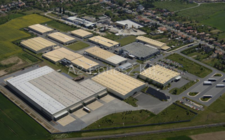 VELUX Magyarország Kft. fertődi gyára (légi felvétel 2008. évben) 
